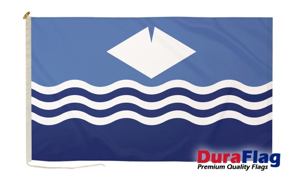 DuraFlag® Isle of Wight New (Waves) Premium Quality Flag